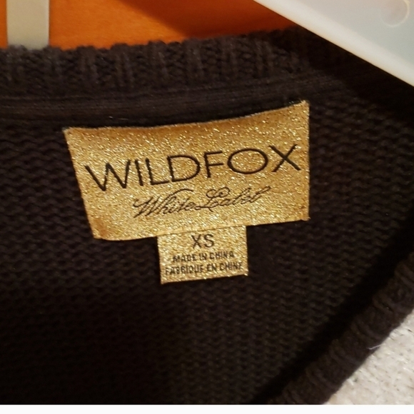 Wildfox Joan Baggy Boy Cat Sweater Rare White Label XS - Picture 4 of 7